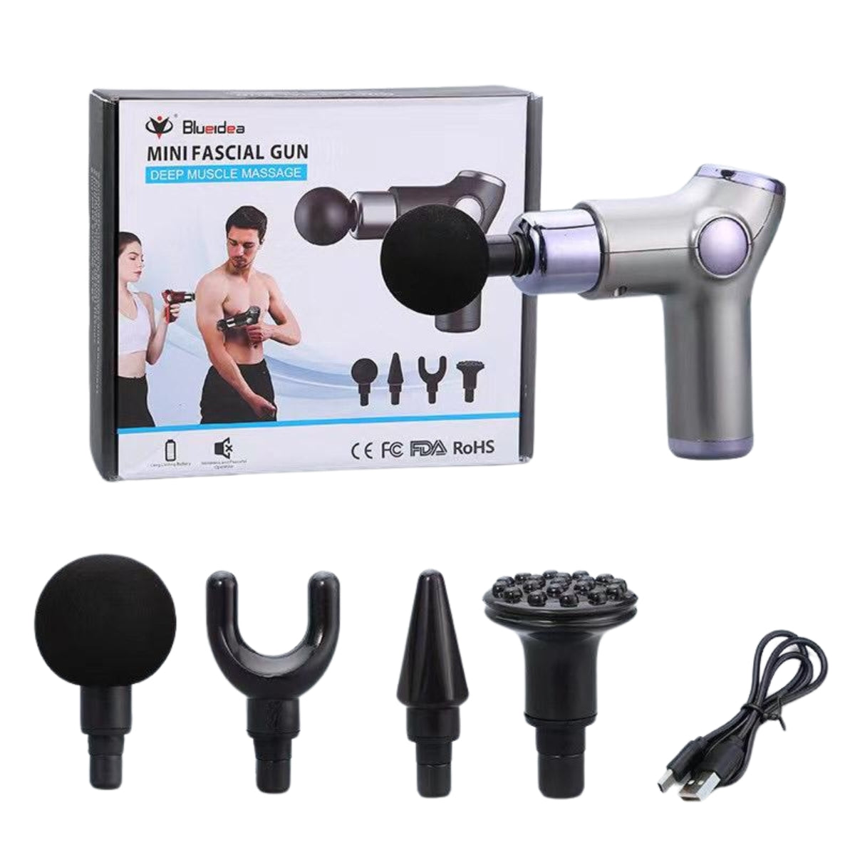 Mini Facial Gun Deep Muscle Massager Blueidea BLD-806