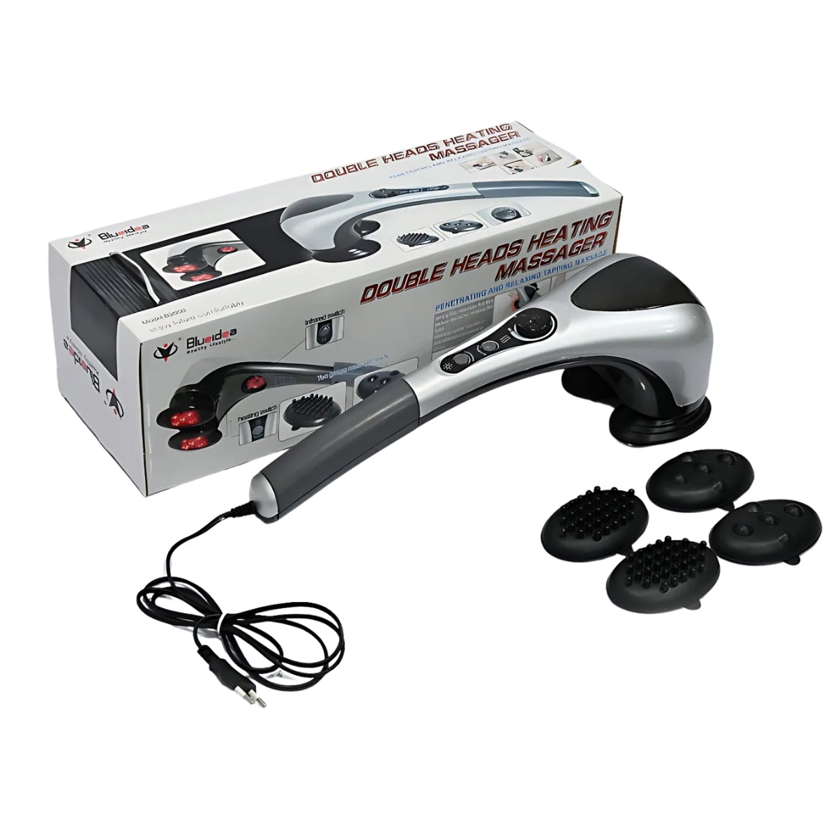 Double Heads Heating Massager