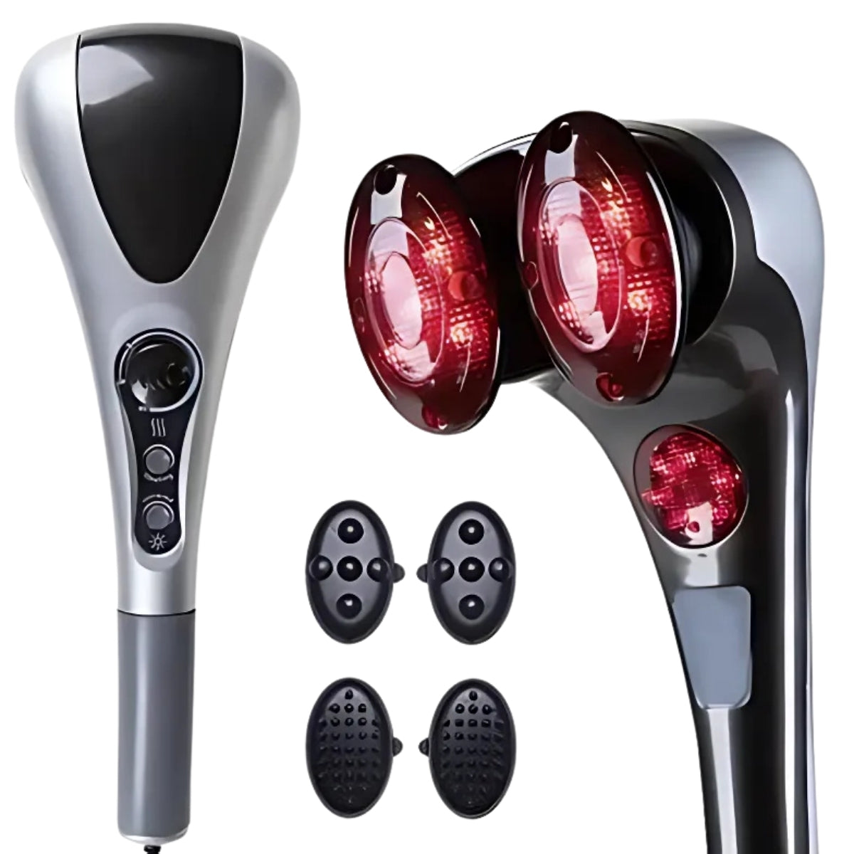 Double Heads Heating Massager
