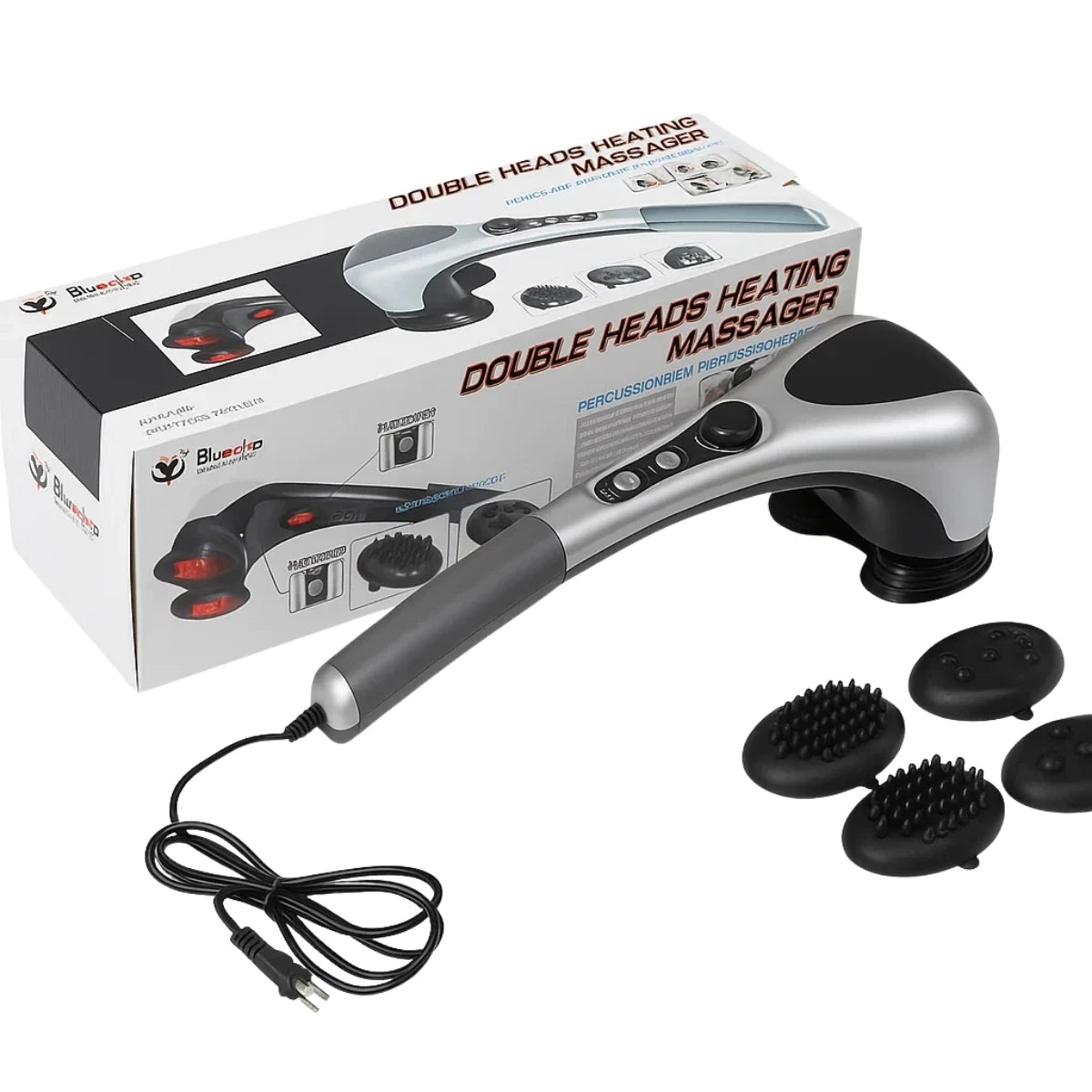 Double Heads Heating Massager