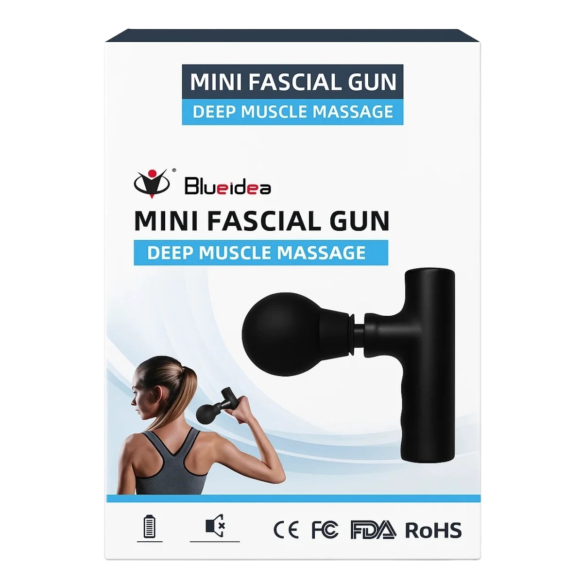 Mini Facial Gun Deep Muscle Massager Blueidea BLD-806